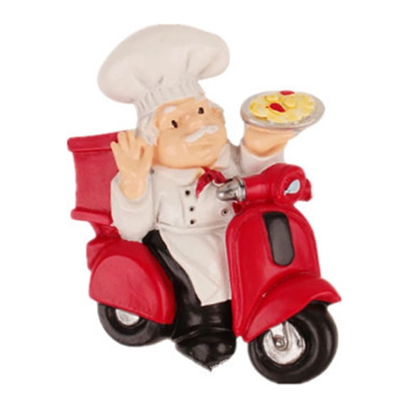 WINDLAND 3D Resin Chef Fridge Magnet Italian French Chef Figurine Refrigerator Magnets