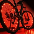 Red 2 Tire Pack Led Bike Wheel Lights for Ultra Bright Waterproof