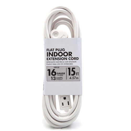 Southwire White Flat Plug/Banana Tap Extension Cord