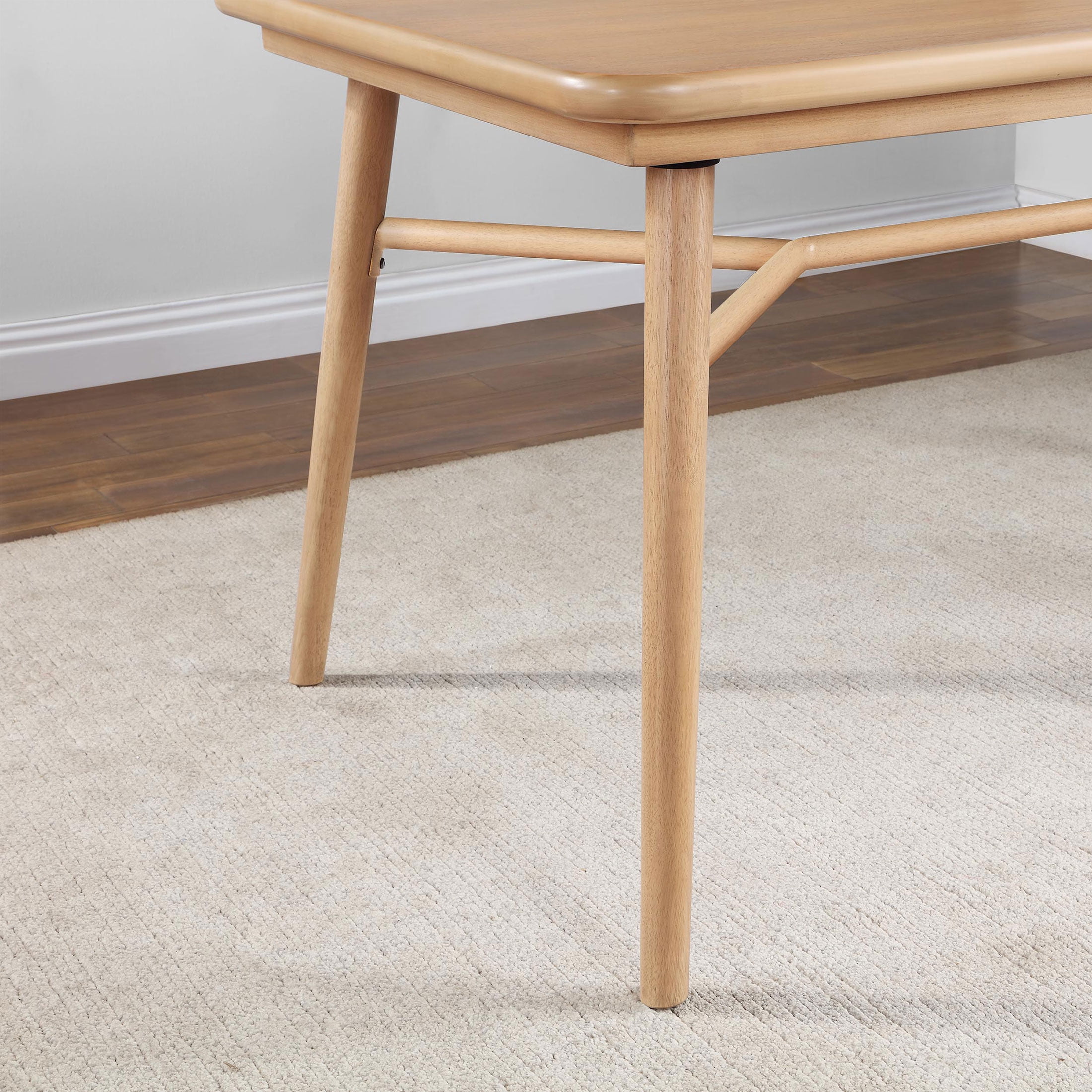 Better Homes & Gardens Springwood 59.5" Rectangle Dining Table, Natural Wood