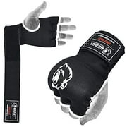 Beastpowergear Boxing Inner Gel Gloves (Pair) Quick Wrist Wrap Padded Knuckle Fist Protector Great Support for MMA, Kickboxing, Muay Thai & Martial Art Training Men & Women.