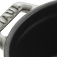thumbnail image 2 of Staub Cast Iron 0.25-qt Mini Round Cocotte - Graphite Grey, Made in France, 2 of 8