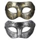 thumbnail image 1 of 2pcs Halloween Half Face Masks Masquerade Party Masks Roman Style Cosplay Masks for Men, 1 of 4