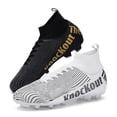 thumbnail image 2 of Botas de fútbol profesionales para hombres, zapatos de entrenamiento antideslizantes, ultraligeros, cómodos, para adolescentes y adultos, 2 of 5