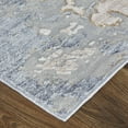 thumbnail image 3 of Feizy Laina Transitional Abstract, Tan/Blue, 7'10" x 9'6" Area Rug Easy Care Pet & Kid Friendly Stain Resistant Casual Watercolor Floor Rug for Living room Bedroom, 3 of 8