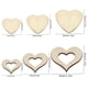 thumbnail image 4 of Recortes de corazón de madera de melocotón de 400 piezas | Adornos artesanales | Formas naturales de la madera | Tamaños mixtos 10mm-40mm | Decoraciones DIY para bodas, Pascua, fiestas | Duradero, 4 of 9