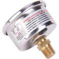 thumbnail image 4 of MEASUREMAN 1-1/2" Dial Size, 304 Stainless Steel case, Liquid Filled Fuel Pressure Gauge, 0-100Psi, 3-2-3%, 1/8"NPT Center Back Mount, 4 of 7
