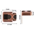 thumbnail image 2 of Cerradura de refuerzo de puerta para seguridad del hogar (paquete de 2), cerraduras de seguridad para niños, protección de la privacidad, fácil instalación, para puerta batiente hacia adentro, 2 of 5