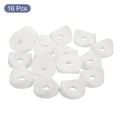 thumbnail image 3 of 16 Pcs Rondelles en Plastique, 8mm x 32mm x 4mm Blanc PE Concave Entretoise Machine Fixation Tube Rond, 3 of 5