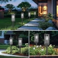thumbnail image 3 of 10 Pack Solar Lights for Outside Walkway Pathway Yard Garden Lawn Outdoor Waterproof Decorative Contemporary Landscape Lighting. (Cool White, 10), 3 of 7