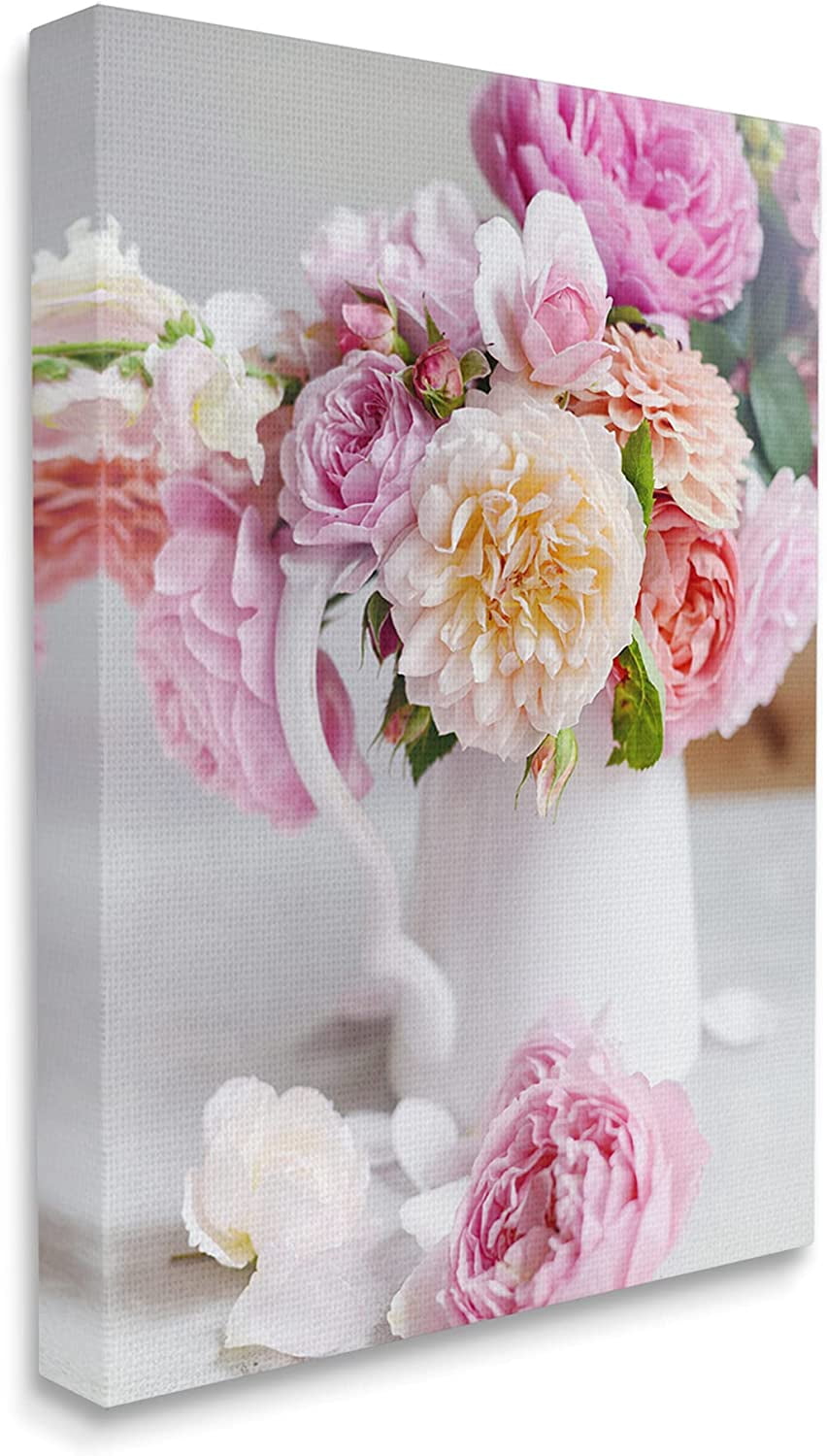Stupell Industries Blushing Spring Bouquet Floral Photography Cottage Milk Pitcher, 24 x 30, Design by Sarah Gardner