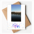 thumbnail image 1 of Water Connected To The Sky Scenery Welcome Back Greeting Cards Envelopes Blank, 1 of 3
