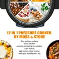 Cikuci 12-in-1 Electric Pressure Cooker, Multi-Functional Slow Cooker, Rice Cooker, Saute pan, Soup Pot, Warmer, Preset Cooking