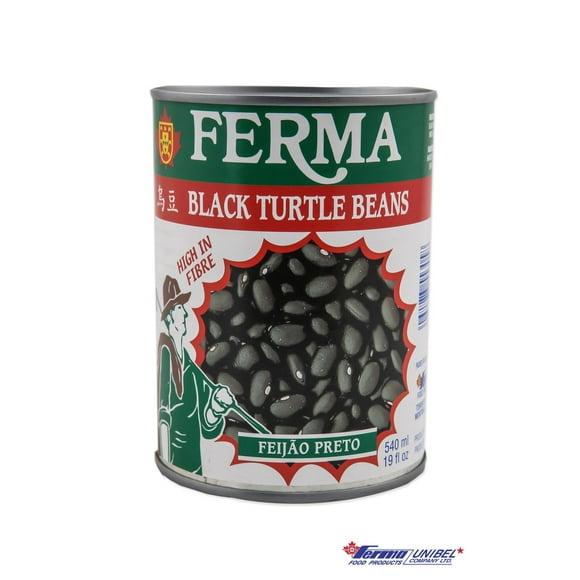 Ferma Black Turtle Beans, sell quantity 540ml