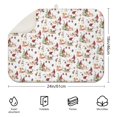 thumbnail image 2 of White Christmas Gnome Pattern Dish Drying Mat for Kitchen 1 Pack, Ultra Absorbent Microfiber Dishes Drainer Mats,18x24in(46x61cm), 2 of 4