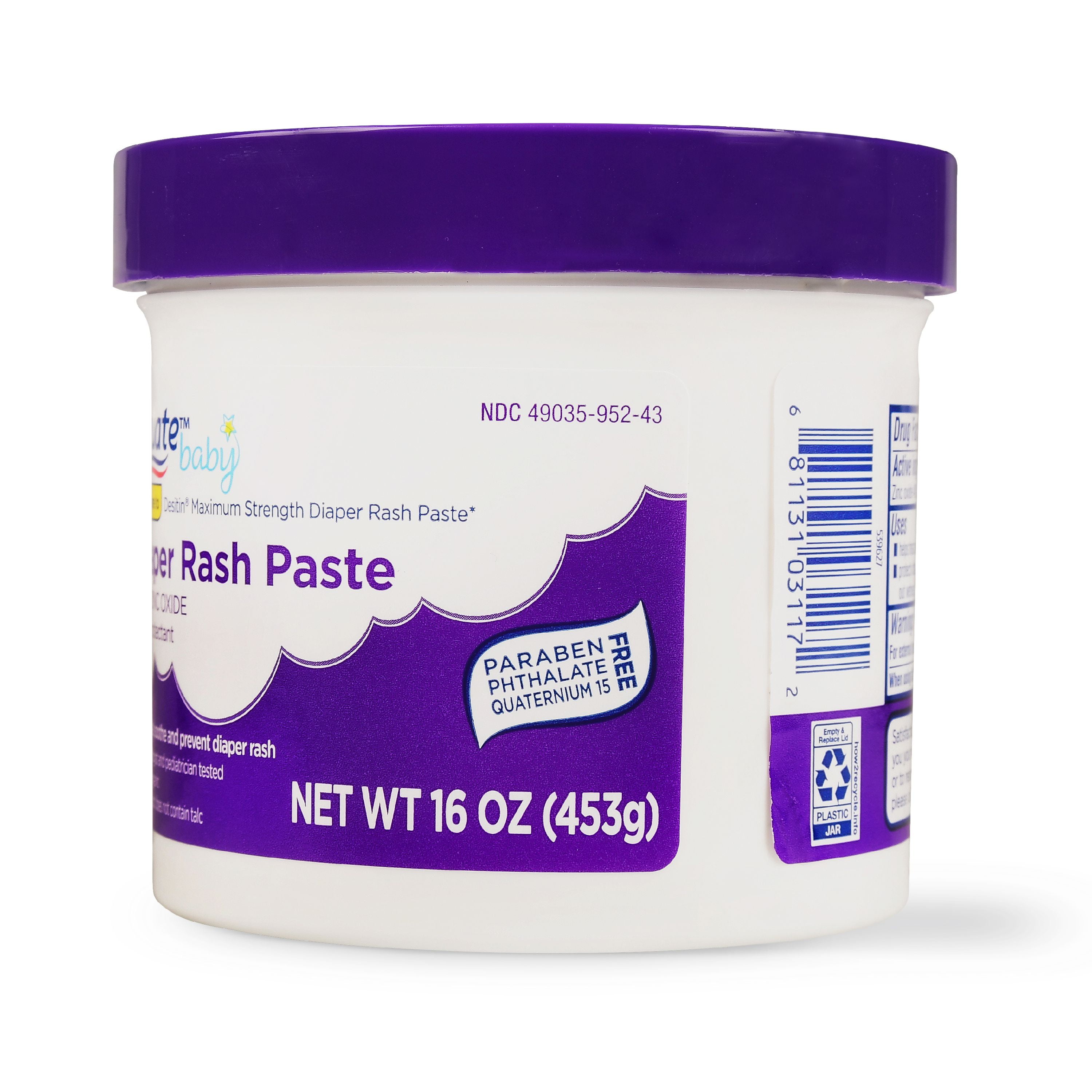 equate baby diaper rash paste