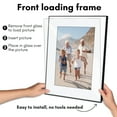 thumbnail image 5 of Americanflat 12x16 Front Loading Picture Frame with Shatter-Resistant Glass with 8x12 Mat 3 Pack Photo - Black, 5 of 7