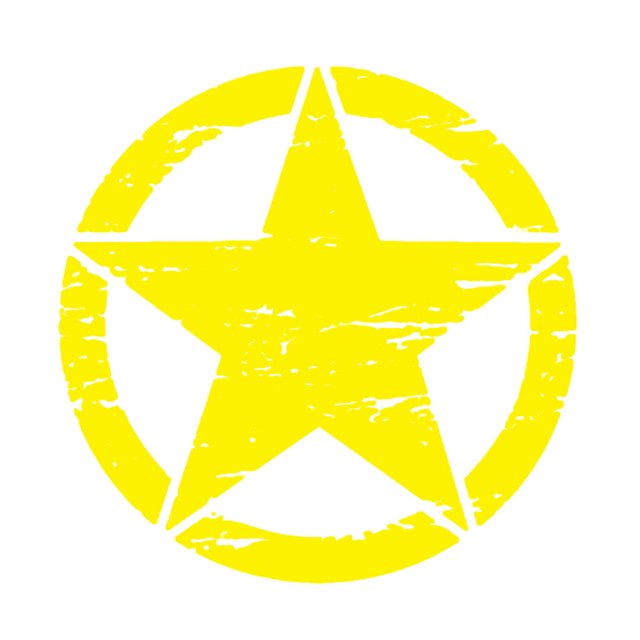HEVIRGO Army Star Graphic Vinyl Car Styling Window Engine Hood Reflective Sticker Decal