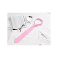 thumbnail image 5 of CORBATA DE HOMBRE INSPIRADA CHIC DE PATRÓN DE CUADROS SÓLIDO, CORBATA FORMAL DE NEGOCIO, TAMAÑO ÚNICO, ROSA, 5 of 5