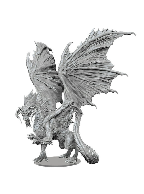 D&D Nolzur's Marvelous Miniatures: Adult Black Dragon - Unpainted Figure, RPG, Dungeons & Dragons