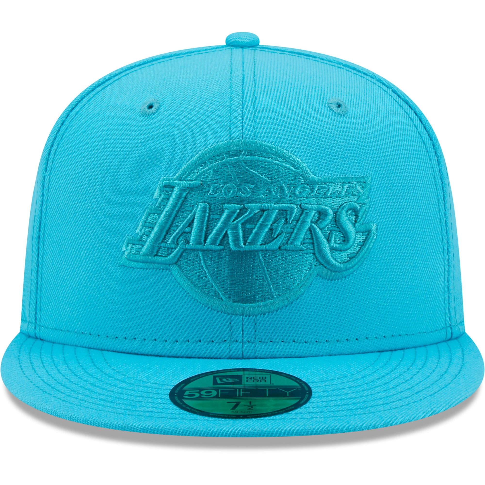 light blue lakers fitted hat