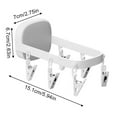 thumbnail image 2 of Door Towel Rack Wall Mounted Drying Rack Laundry Drying Rack Space Saving Drying Rack With 6 Clips 90 Folding Clothes Rack, 2 of 3