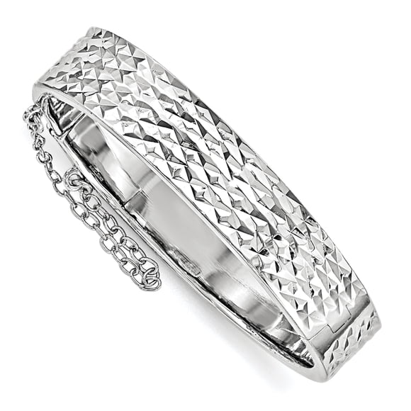 925 Sterling Silver Hinged Childs Bangle Bracelet