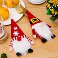 thumbnail image 3 of Christmas Cutlery Tableware Holder Christmas Table Setting Gnome Silverware Holder Holiday Silverware Bag Elf Cutlery Pouch, 3 of 5