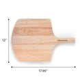 thumbnail image 2 of Megamaster 12" Bamboo Pizza Peel – Wooden Pizza Paddle & Serving Board for Baking, Cheese, Bread, and Vegetables – Oven Accessory, 530-0048P, 2 of 6