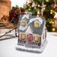 thumbnail image 5 of Christmas Snow Village Adornos LED Figurilla Casa de vacaciones para el dormitorio del hogar Estilo B Yuyangstore Casa de pueblo, 5 of 7