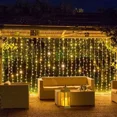 thumbnail image 5 of Luces de carámbanos navideñas para exteriores, luces LED de carámbanos de 30 m, luces de cortina de ventana impermeables, luces de carámbanos centelleantes navideñas, 5 of 5