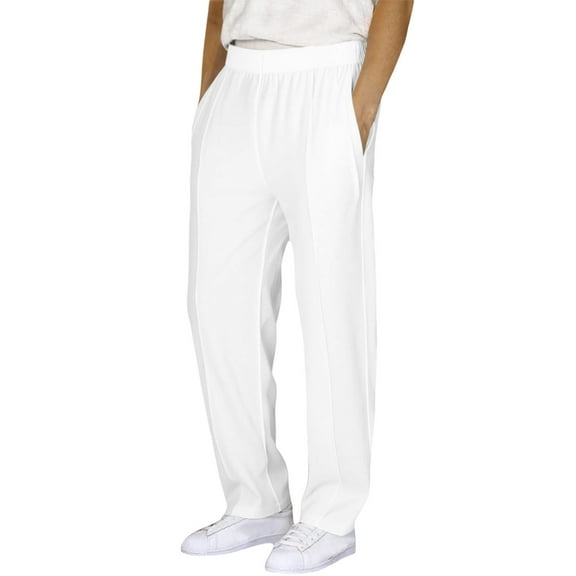 WhouRiu Big Boy' Pants Elastic Waist Tapered Leg Trousers Children Comfortable School Sports Wear Spring Pants White,Size 11-12