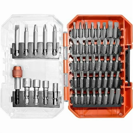 CJB 50-Piece Screwdriver Bit Set with Quick Change Chuck in Tough Case