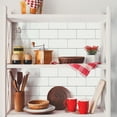 thumbnail image 4 of (2 pack) Mainstays White Subway Tile Peel and Stick Wallpaper, 13.35 Sq. Ft., 4 of 10