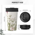 thumbnail image 3 of KLL Herbs and Wildflowers Pattern Stainless Steel Vacuum Insulated Tumbler - Carry Insulated Coffee Mug - Reusable Insulated Cold Brew Iced Coffee Cup Thermos, 3 of 8