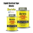 thumbnail image 3 of 2 PACK Liquid Electrical Tape Black 4oz w/ Applicator Brush Cap StarBrite 084104, 3 of 6