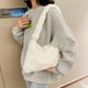 thumbnail image 1 of Bolso De Hombro Bolso Bolsos de hombro para otoño e invierno de mano esponjoso para axilas para mujer (beige), 1 of 8