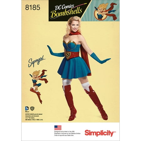 Simplicity D.C. Bombshells Supergirl Costume, 1