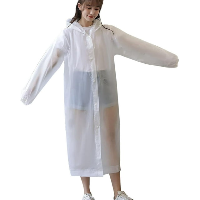 HUGFEGWE 2 Pack Poncho de Pluie EVA Mode Imperméable Léger AZ824-12338