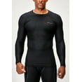 thumbnail image 6 of DEVOPS 3 Pack Men's Athletic Long Sleeve Compression Shirts (Medium, Black/Charcoal/White), 6 of 7