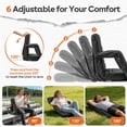 thumbnail image 3 of DKMOCO 25" Wide Stadium Seats with Back Support, Folding Bleacher Chairs, Portable Cushioned Seats with Side Storage Bags, for Outdoor Sports & Events, 3 of 7