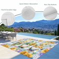 thumbnail image 3 of Sunflowers Outdoor Rug for Patio/Deck/Porch, Non-Slip Large Area Rug 5 x 8 Ft, Spring Gnomes Daisy Hydrangea Flowers Blue Plaid Indoor Outdoor Rugs Washable Area Rugs, Camping Rug Carpet Runner, 3 of 8