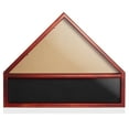 thumbnail image 2 of Reminded Military Medal & Burial Flag Shadow Box Display Case with Glass Insert, Mahogany, 2 of 7