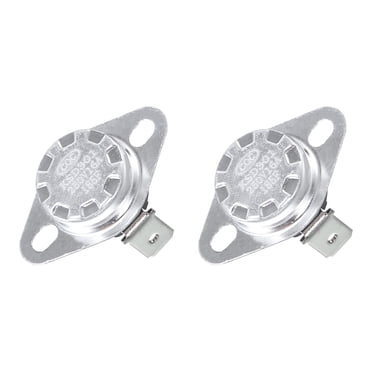Uxcell 2-Pack KSD301 Thermostat - 75°C/167°F, 10A, Normally Open, Snap Disc Temperature Switch For Appliances