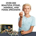 thumbnail image 6 of National Geographic 200 Piece Rock and Fossil Kit - Includes Prehistoric Fossils, Crystals, and Gemstones, 6 of 6