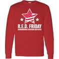 thumbnail image 3 of Inktastic Red Friday Remembering Everyone Deployed with Red American Flag Long Sleeve T-Shirt, 3 of 5
