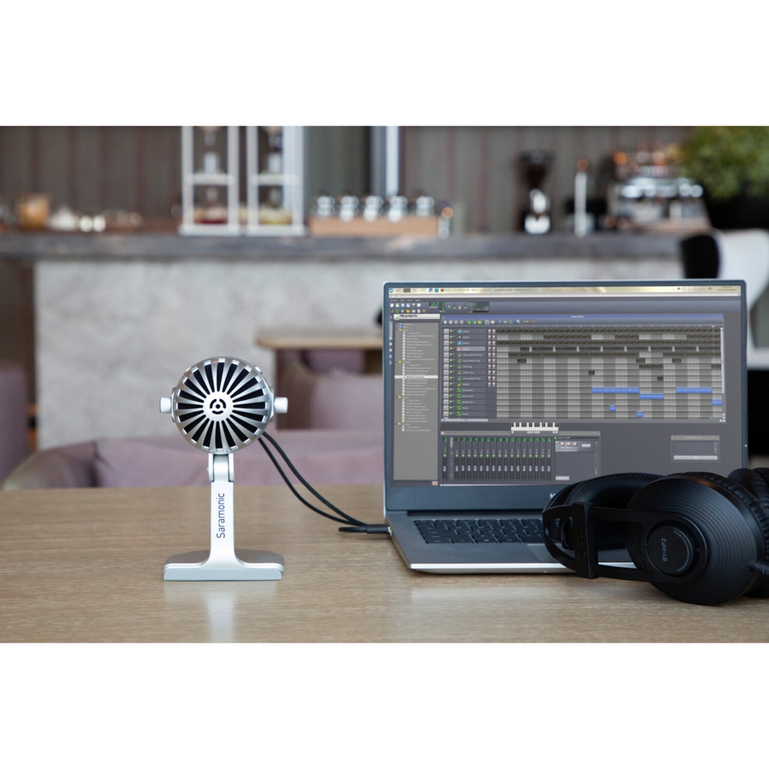 Saramonic Large Diaphragm Desktop USB Studio Mic 4 PC Mac Android iPhone MTV550