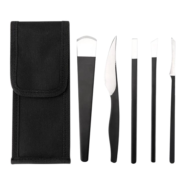 Juego de cuchillos de pedicura de acero inoxidable, herramienta decorativa para pies, pedicura de empuje muerto