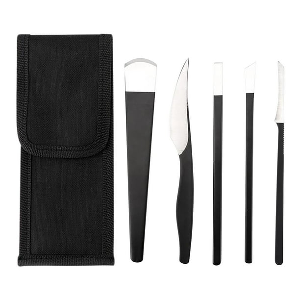 Juego de cuchillos de pedicura de acero inoxidable, herramienta decorativa para pies, pedicura de empuje muerto