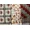Multicolor, variant on Rooswood-Red Striped Bedsheet from Pilkhuwa with Printed Leaves